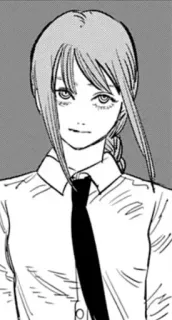 🌫 6a9215b0 Makima Chainsaw Man มากิมะ, เชนซอว์แมน, อนิเมะ, มังงะ, ผู้หญิง, ตัวละคร whatsapp sticker