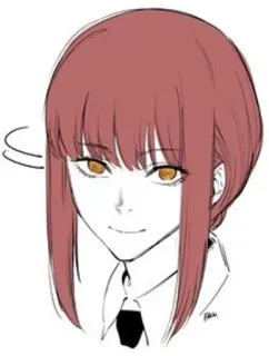 🌟 89df288a Makima Chainsaw Man อนิเมะ, มังงะ, มาคิมะ, เชนซอว์แมน whatsapp sticker