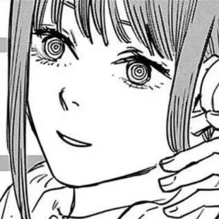 🌟 aed3a281 Makima Chainsaw Man อนิเมะ, มังงะ, มาคิมะ, เชนซอว์แมน whatsapp sticker