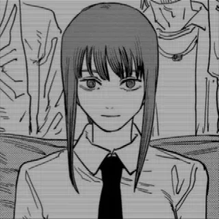 🌟 f398ed92 Makima Chainsaw Man อนิเมะ, มังงะ, เชนซอร์แมน, มาคิมะ, ตัวละคร whatsapp sticker