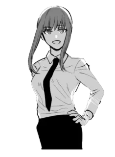 💫 0bbb70f3 Makima Chainsaw Man マキマ, チェンソーマン, アニメ, 漫画, キャラクター, 女性 telegram sticker