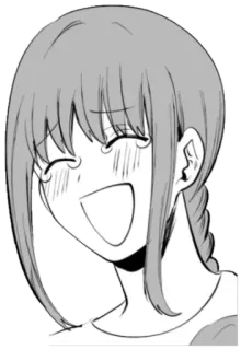 😂 6b9b77d8 アニメ, マンガ, 漫画, キャラクター, 笑顔, 幸せ telegram sticker