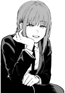 ☺️ 7b8428b1 Makima Chainsaw Man アニメ, マンガ, チェンソーマン, マキマ telegram sticker