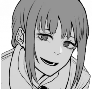 😏 93f400de Makima Chainsaw Man マキマ, チェンソーマン, アニメ, 漫画, ニヤリ, 催眠 telegram sticker