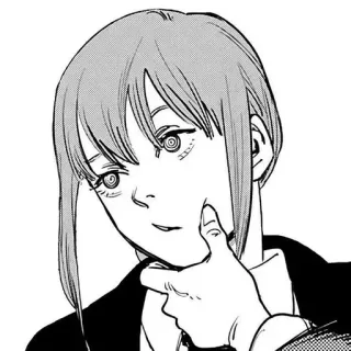 🌟 7a75c986 Makima Chainsaw Man 动漫, 漫画, 电锯人, 真纪真, 角色 telegram sticker