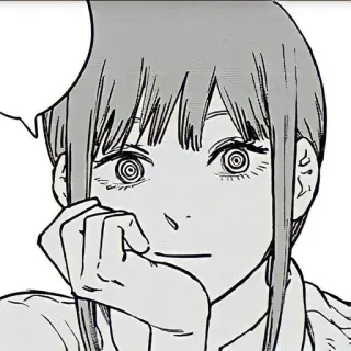 🌟 e49e2fde Makima Chainsaw Man 真纪真, 电锯人, 动漫, 漫画, 女人, 角色 telegram sticker