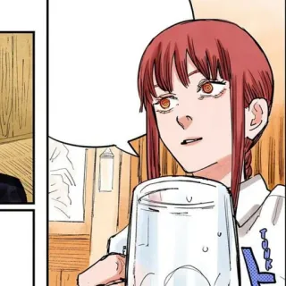 🍒 0d82f269 Makima Chainsaw Man Makima, Chainsaw Man, Anime, Mangá, Bebendo telegram sticker
