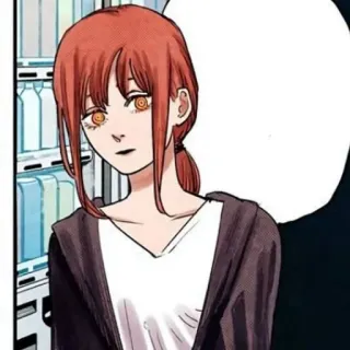 🍒 0f12d795 Makima Chainsaw Man Anime, Mangá, Personagem, Mulher, Makima telegram sticker