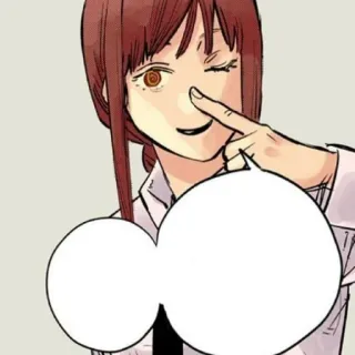 🍒 22af366f Makima Chainsaw Man Anime, Mangá, Personagem, Makima, Chainsaw Man telegram sticker