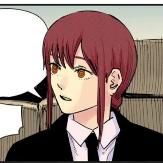 🍒 24c0062f Makima Chainsaw Man Anime, Mangá, Personagem, Makima, Chainsaw Man telegram sticker