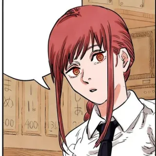 🍒 254db0dd Makima Chainsaw Man Makima, Anime, Mangá, Chainsaw Man, Personagem feminina telegram sticker