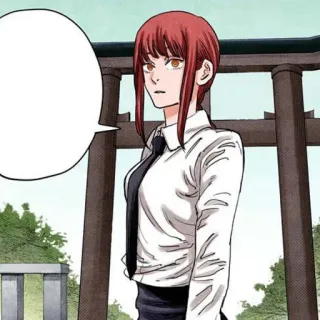 🍒 2cf33390 Makima Chainsaw Man Anime, Mangá, Garota, Makima, Chainsaw Man telegram sticker