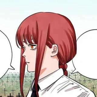 🍒 40e0143b Makima Chainsaw Man Makima, Chainsaw Man, Anime, Mangá, Personagem telegram sticker