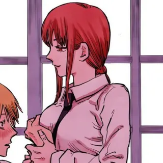 🍒 4e1055f2 Makima Chainsaw Man Anime, Mangá, Chainsaw Man, Makima, Denji telegram sticker