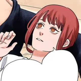 🍒 51865fad Makima Chainsaw Man Anime, Mangá, Personagem, Makima, Chainsaw Man telegram sticker