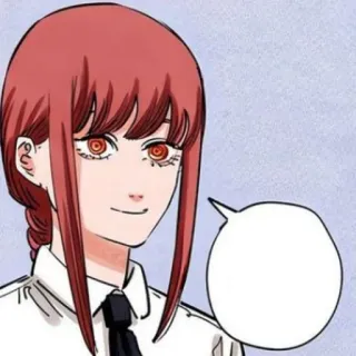 🍒 6adf3f5e Makima Chainsaw Man anime, makima, chainsaw man, personagem, mangá telegram sticker