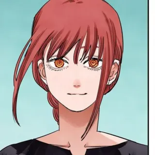 🍒 7e55c439 Makima Chainsaw Man Anime, Mangá, Chainsaw Man, Makima, Personagem, Retrato telegram sticker