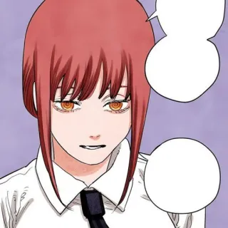 🍒 88aec234 Makima Chainsaw Man Anime, Mangá, Chainsaw Man, Makima, Personagem, Feminino telegram sticker