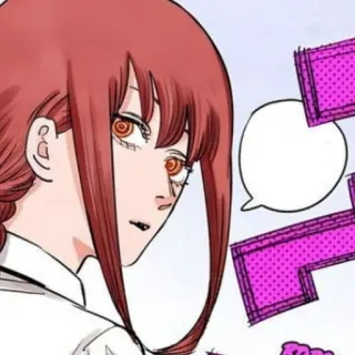 🍒 c337f804 Makima Chainsaw Man Anime, Mangá, Chainsaw Man, Makima, Personagem, Mulher telegram sticker
