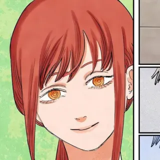 🍒 cda18abc Makima Chainsaw Man Anime, Mangá, Makima, Chainsaw Man, Fanart telegram sticker