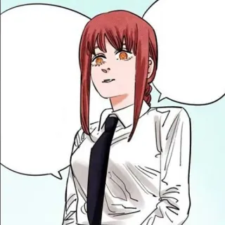 🍒 fdd99b7b Makima Chainsaw Man Anime, Mangá, Personagem, Makima, Chainsaw Man telegram sticker