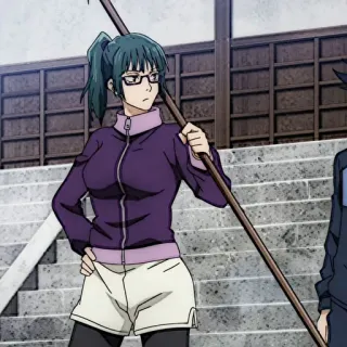 💫 a0749360 Maki Zenin Jujutsu Kaisen Anime, Charakter, Waffe, Kampf, Manga telegram sticker