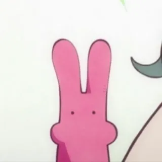 🎟 4cd97b01 kelinci merah muda, imut, kartun, ilustrasi telegram sticker