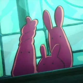 🍧 cf1dd147 kelinci, bunny, binatang, imut, kartun, jendela telegram sticker