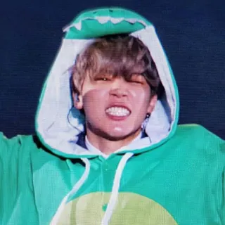 🍁 4cafa201 Kpop, Dinosaurus, Hoodie, Grappig gezicht, Idool telegram sticker