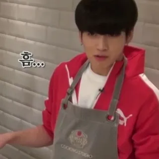 🍁 58875da9 흠... koken, schort, koreaans, man, kok telegram sticker