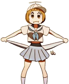 🐁 a5ff83aa Mako Mankanshoku Kill la Kill Anime, Karakter, Mako Mankanshoku, Kill la Kill, Lucu, Kartun telegram sticker