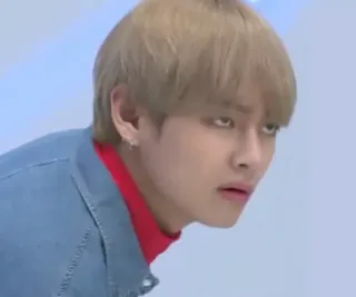 🌈 0962cda7 V V, BTS, K-Pop, Taehyung, Meme, Ekspresi telegram sticker
