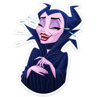 😂 6fcb090f Maleficent Sleeping Beauty disney, cattivo, malefica, magia, cartone animato, personaggio telegram sticker