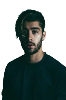 😧 a92a471a Zayn Malik Zayn Malik, piosenkarz, celebryta, portret, mężczyzna, męski, osoba telegram sticker