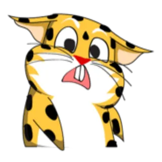 😦 1a55e9f8 漫画, 動物, 猫, びっくり, 面白い, 可愛い telegram sticker