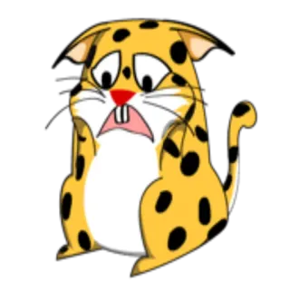 Маленький Леопард @StikerDi whatsapp stickers