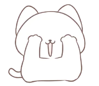 🤭 cc2fab6f chat, mignon, kawaii, animal, joueur, coucou telegram sticker