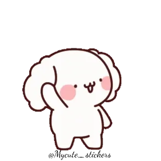 🐶 bca5b7ca carino, cane, cartone animato, animale, amichevole, kawaii whatsapp sticker