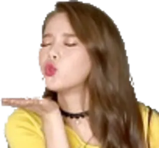 😘 091ecdb0 mujer, beso, beso volado, chica, amor, cariño whatsapp sticker