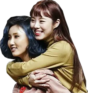 😃 1a1c4f93 mujeres, abrazo, amistad, retrato, gente, celebridades whatsapp sticker