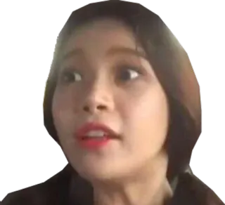 😨 20f1860f mujer, asiática, cara, expresión, persona, retrato, impactada whatsapp sticker