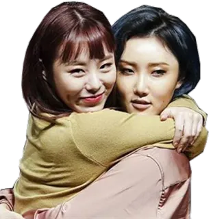 😊 a8edf98f mujeres, abrazo, amistad, retrato, afecto, chicas whatsapp sticker