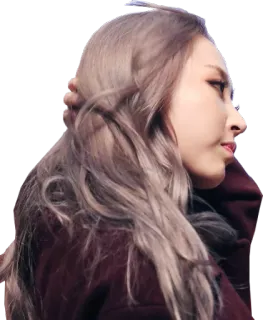 😎 4230d080 ผู้หญิง, คน, เด็กผู้หญิง, ภาพเหมือน, ด้านข้าง, ทรงผม telegram sticker