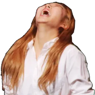 🤣 9992ec8a ผู้หญิง, หัวเราะ, ร่าเริง, สีหน้า, ความสุข, ภาพเหมือน telegram sticker