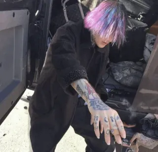 🗽 96b3b432 Lil Peep lil peep, 래퍼, 음악, 문신, 가수, 이모 랩, 유명인 telegram sticker