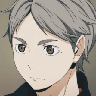 😐 346a0223 Sugawara Koushi Haikyuu!! anime, mangá, haikyuu, sugawara, koushi, personagem, retrato telegram sticker