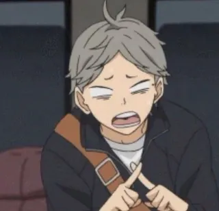 😩 742c4c7f Sugawara Koushi Haikyuu!! Anime, Haikyuu, Sugawara Koushi, Mangá, Personagem, Personagem de anime telegram sticker