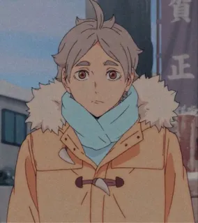 🙂 9aafbc56 Sugawara Koushi Haikyuu!! Anime, Haikyuu, Sugawara, Inverno, Personagem, Mangá telegram sticker