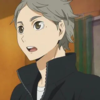 😲 d51c768f Sugawara Koushi Haikyuu!! Anime, Personagem, Haikyuu, Sugawara Koushi, Sugawara, Koushi telegram sticker