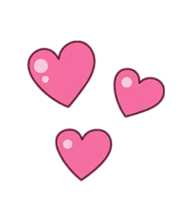 💕 6ca61655 hati, cinta, merah muda, lucu, stiker, kartun whatsapp sticker